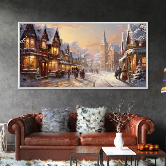 Vintage Christmas Winter Wonderland Poster Print