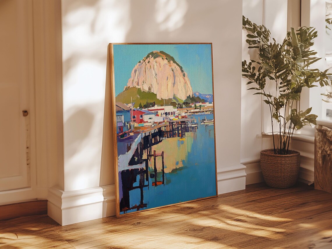 Morro Bay California Travel Poster, Wall Art Print - Image 2