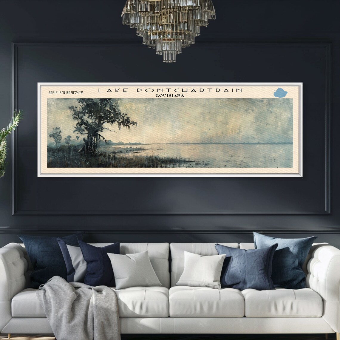 Lake Pontchartrain Louisiana Travel Poster, Landscape - Image 3