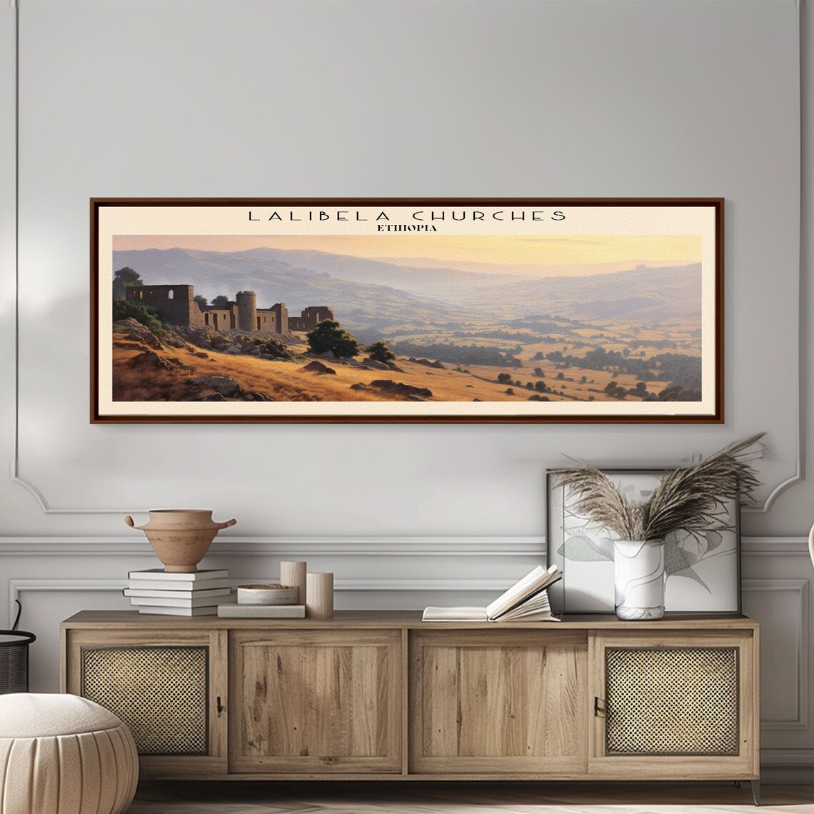 Lalibela Churches Ethiopia Rock Hewn Church Sunset Valley Travel Poster - Image 4