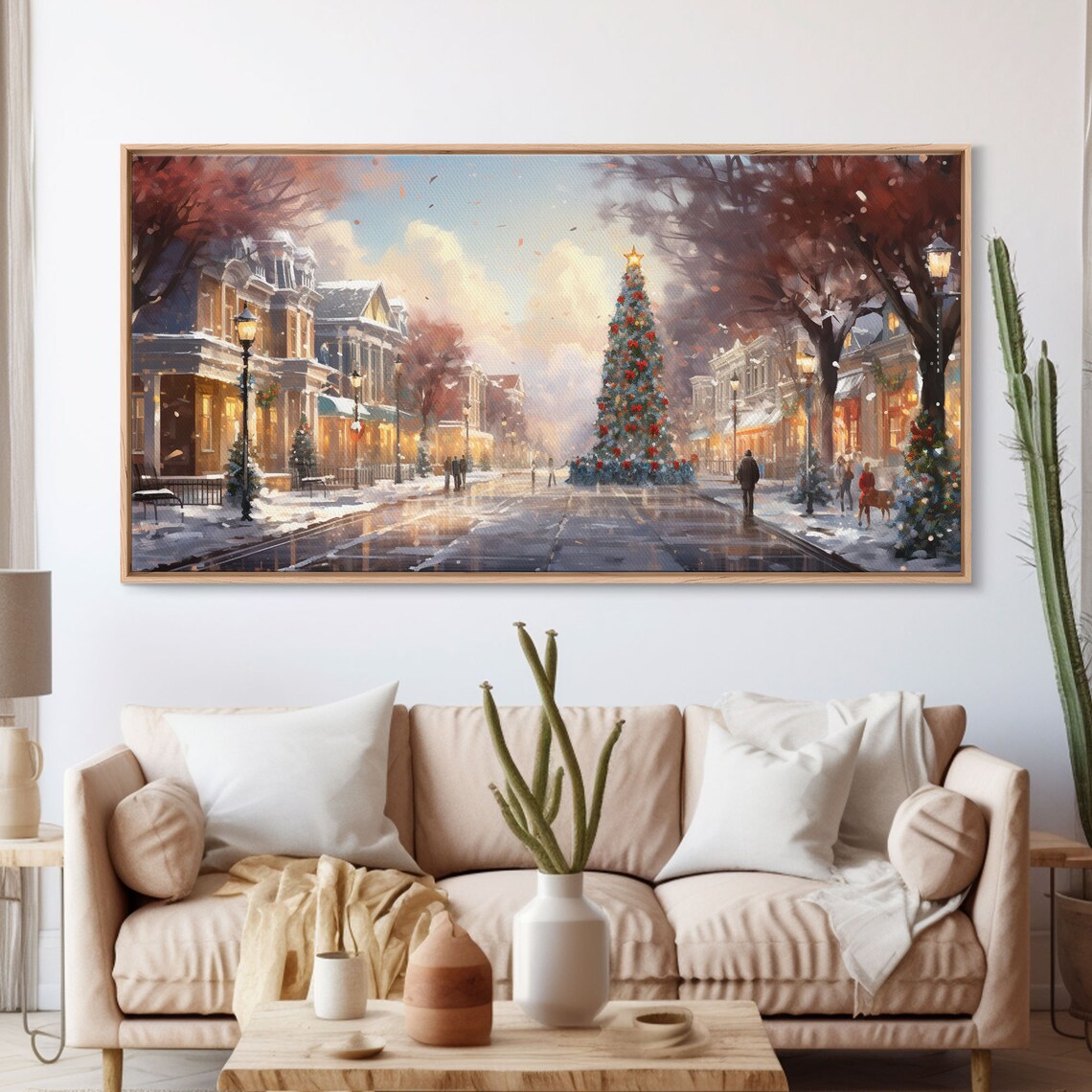 Vintage Christmas Winter Wonderland, Farmhouse Art Print - Image 3