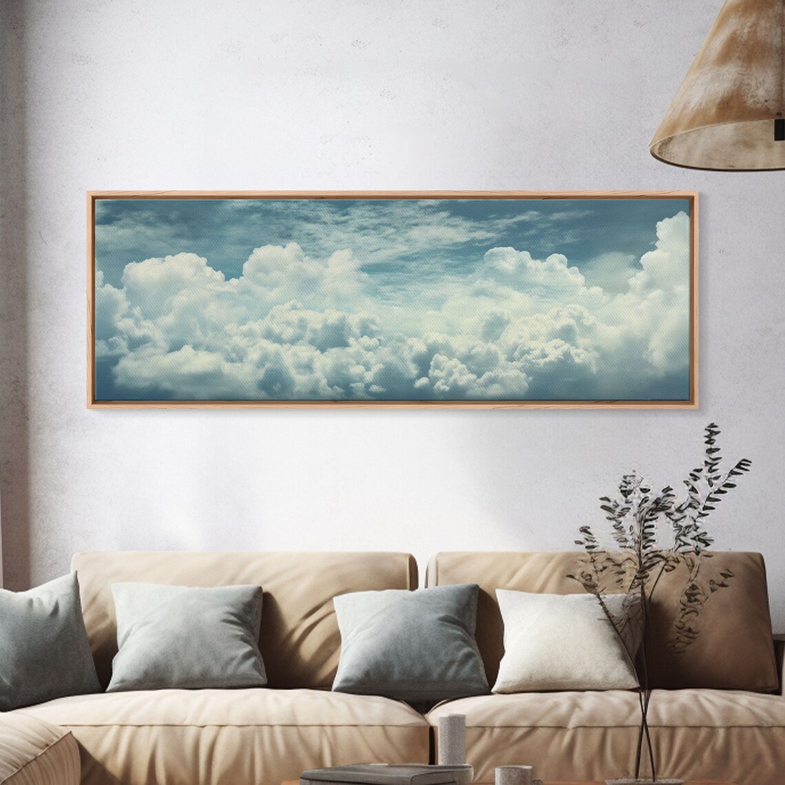 Panoramic Cloud Blue Sky Landscape, Wall Art Print - Image 4