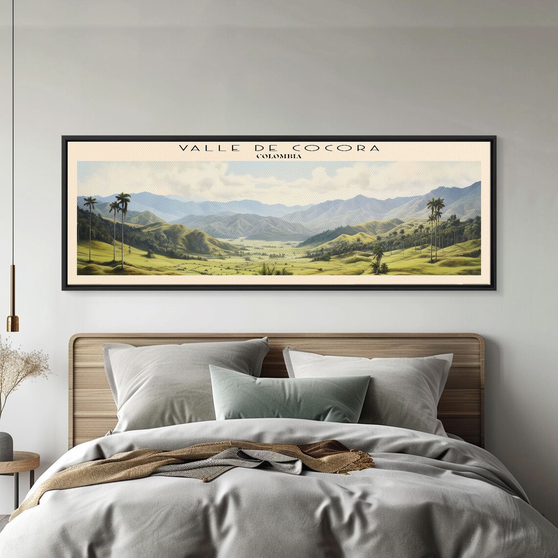 Valle De Cocora Colombia Travel Poster, Panoramic View
