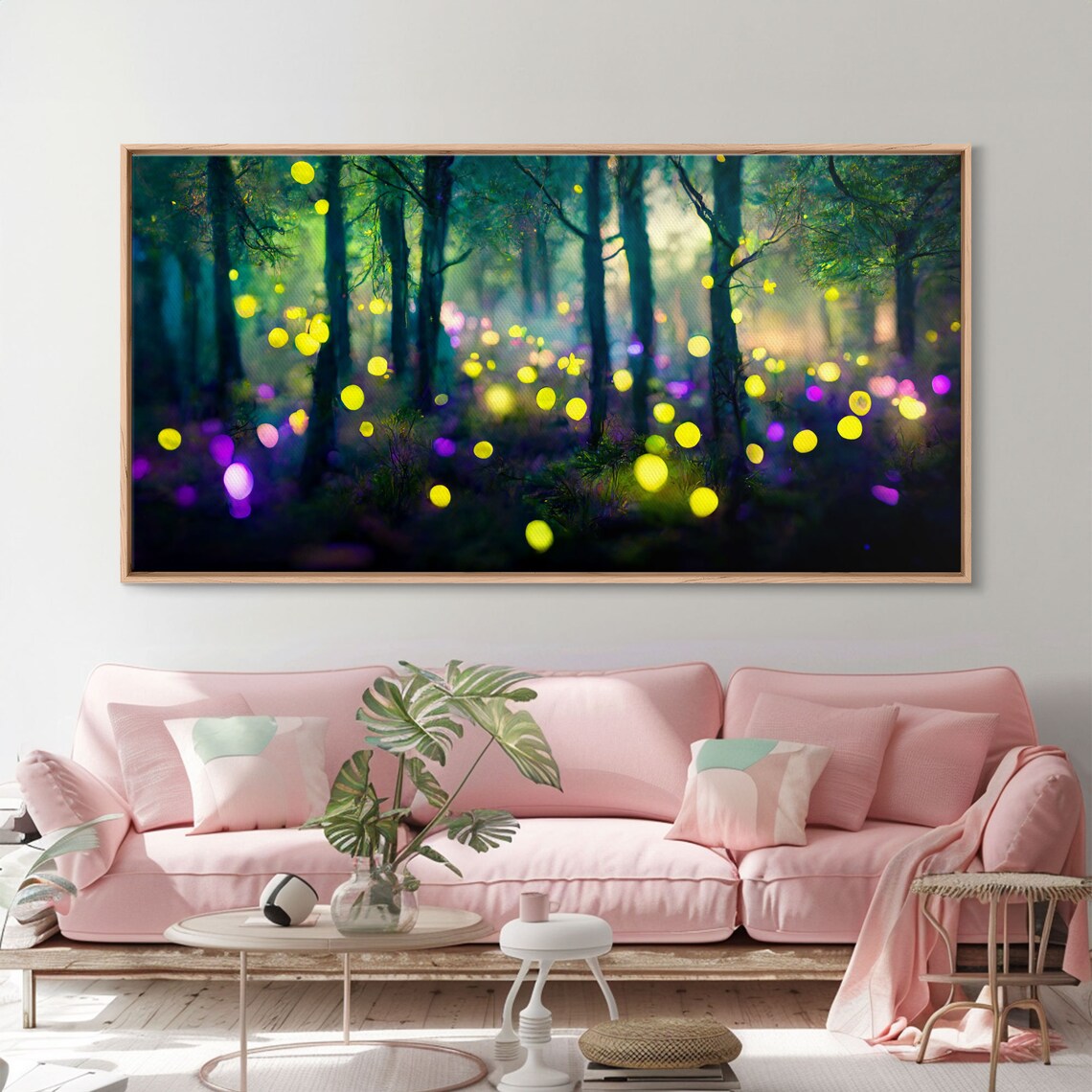 Magical Forest With Fairies Fantasy Art Print - Image 5