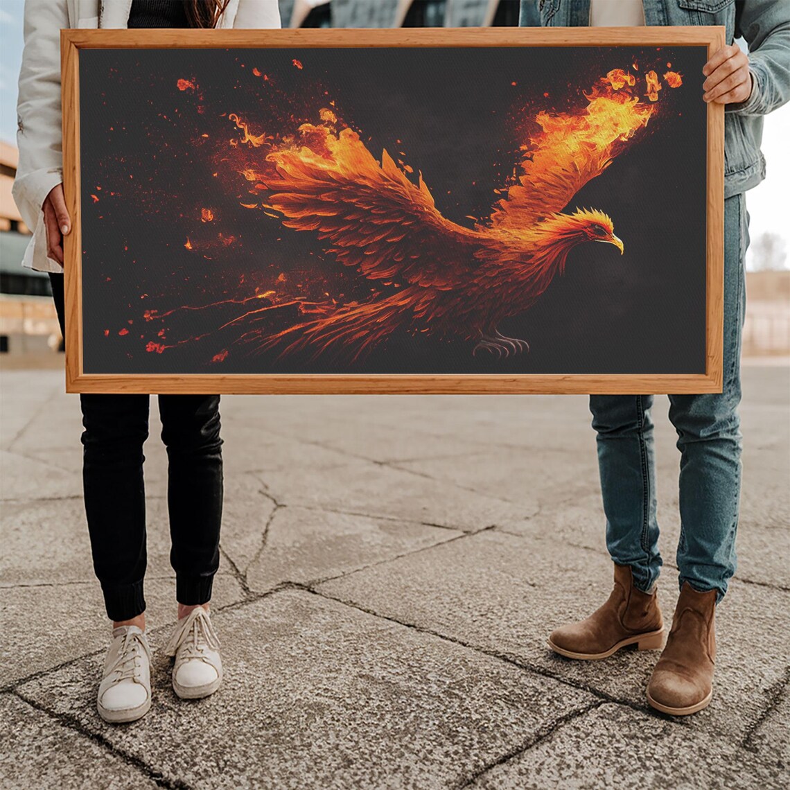 Phoenix Bursting Into Flames, Unique Gift - Image 5