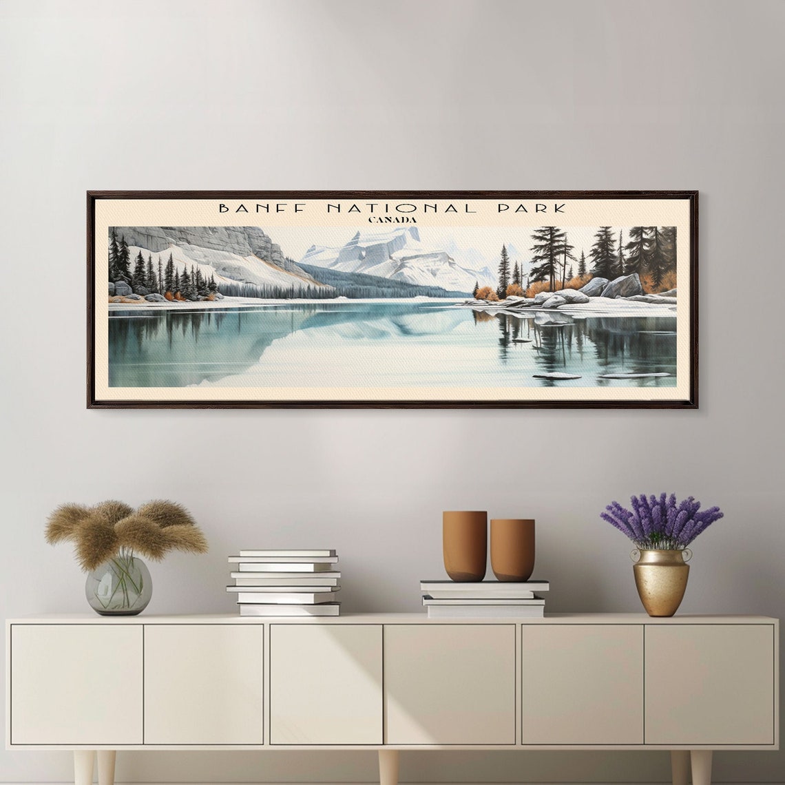 Banff National Park Canada Turquoise Lake Alpine Reflection Poster - Image 4