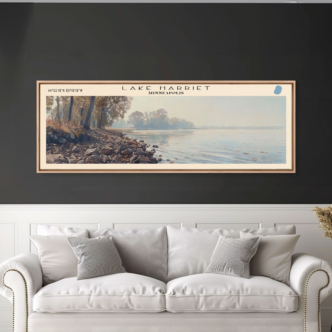 Lake Harriet Minneapolis Travel Poster, Lake House Decor - Image 3