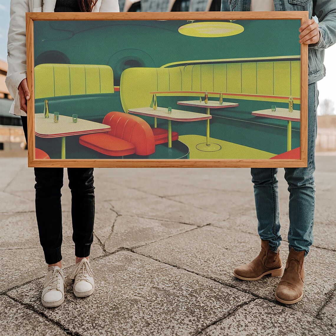 Art Deco Diner, Retro 1950s Style Art Print - Image 5