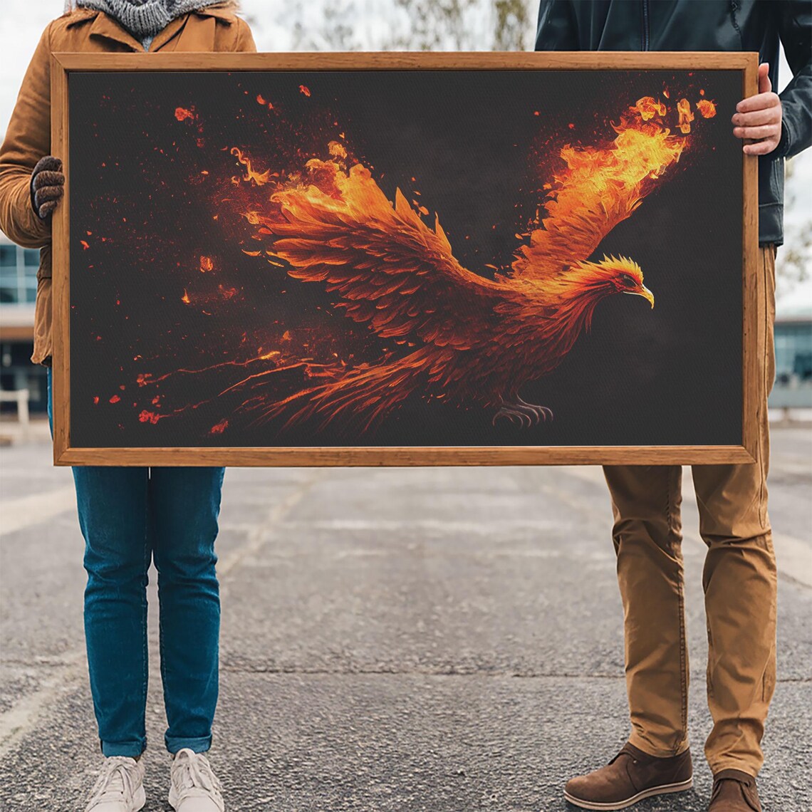 Phoenix Bursting Into Flames, Unique Gift - Image 3
