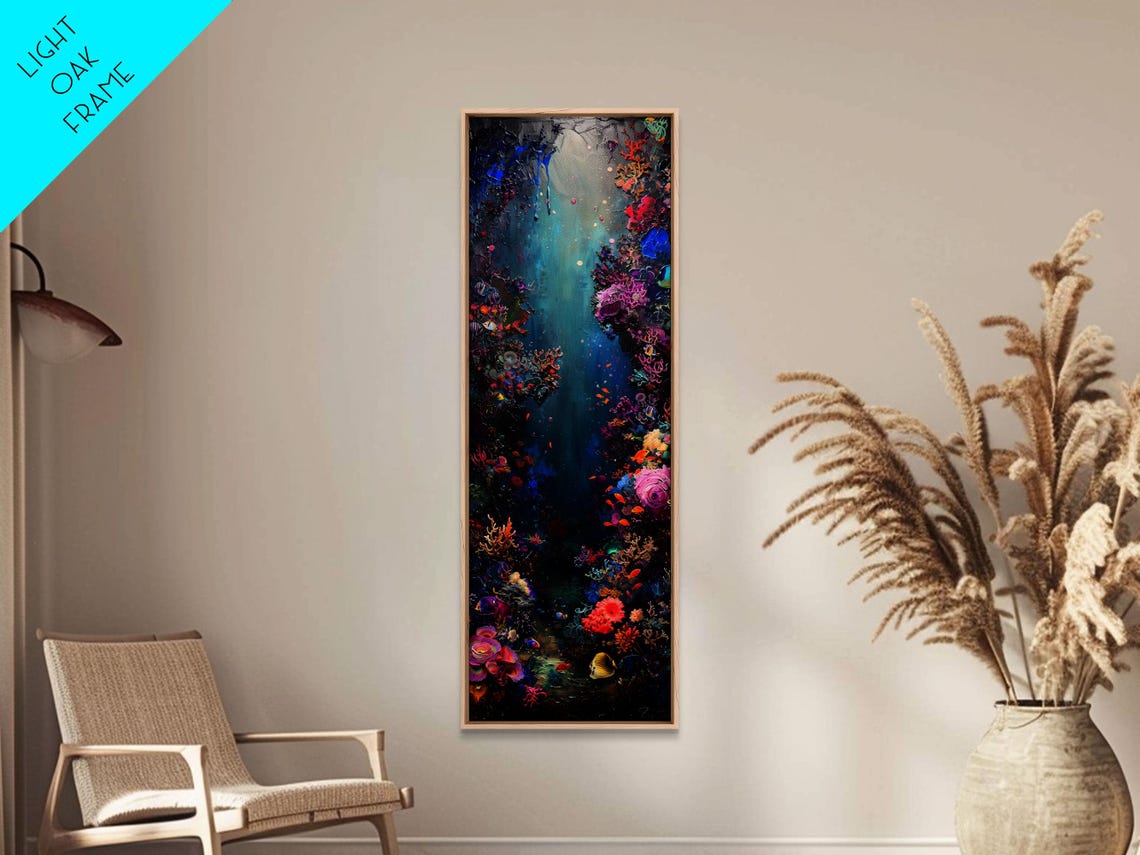 Deep Sea Coral Reef Underwater Channel Colorful Marine Life Poster - Image 5