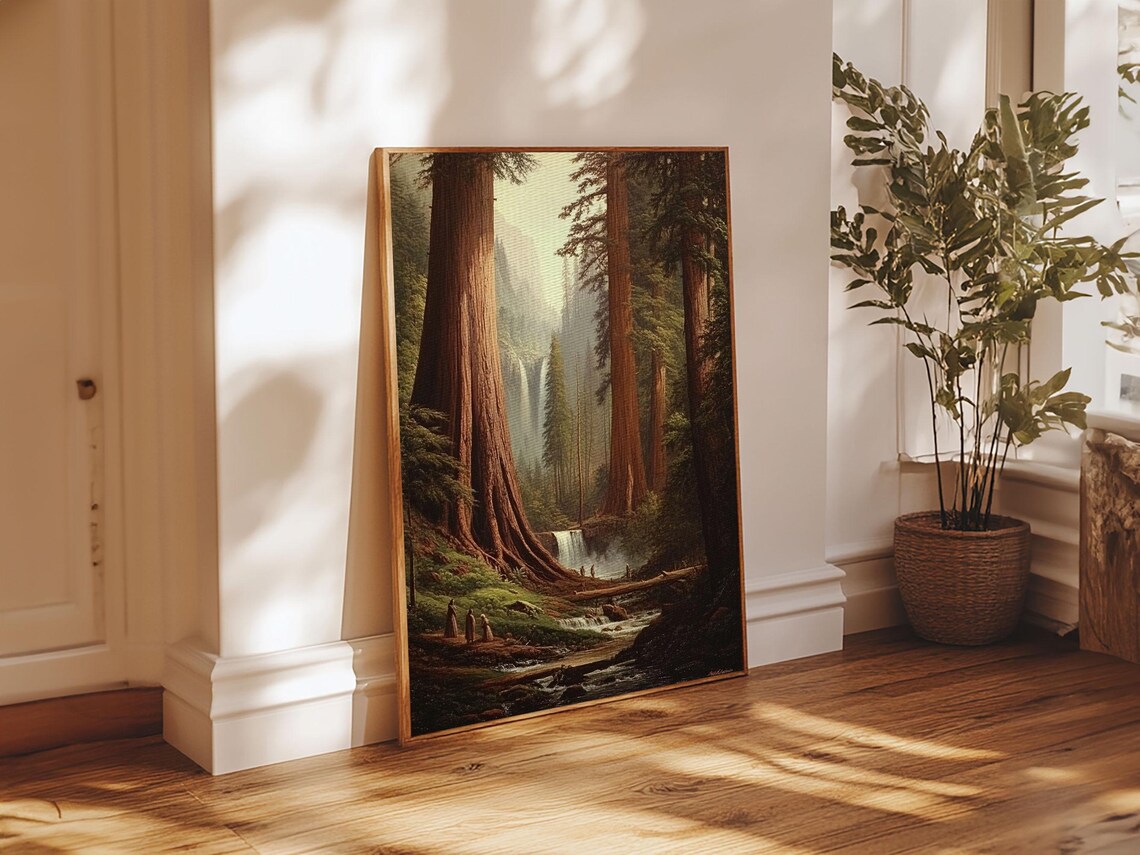 Fantasy Forest Redwood Trees, California Art Print - Image 5