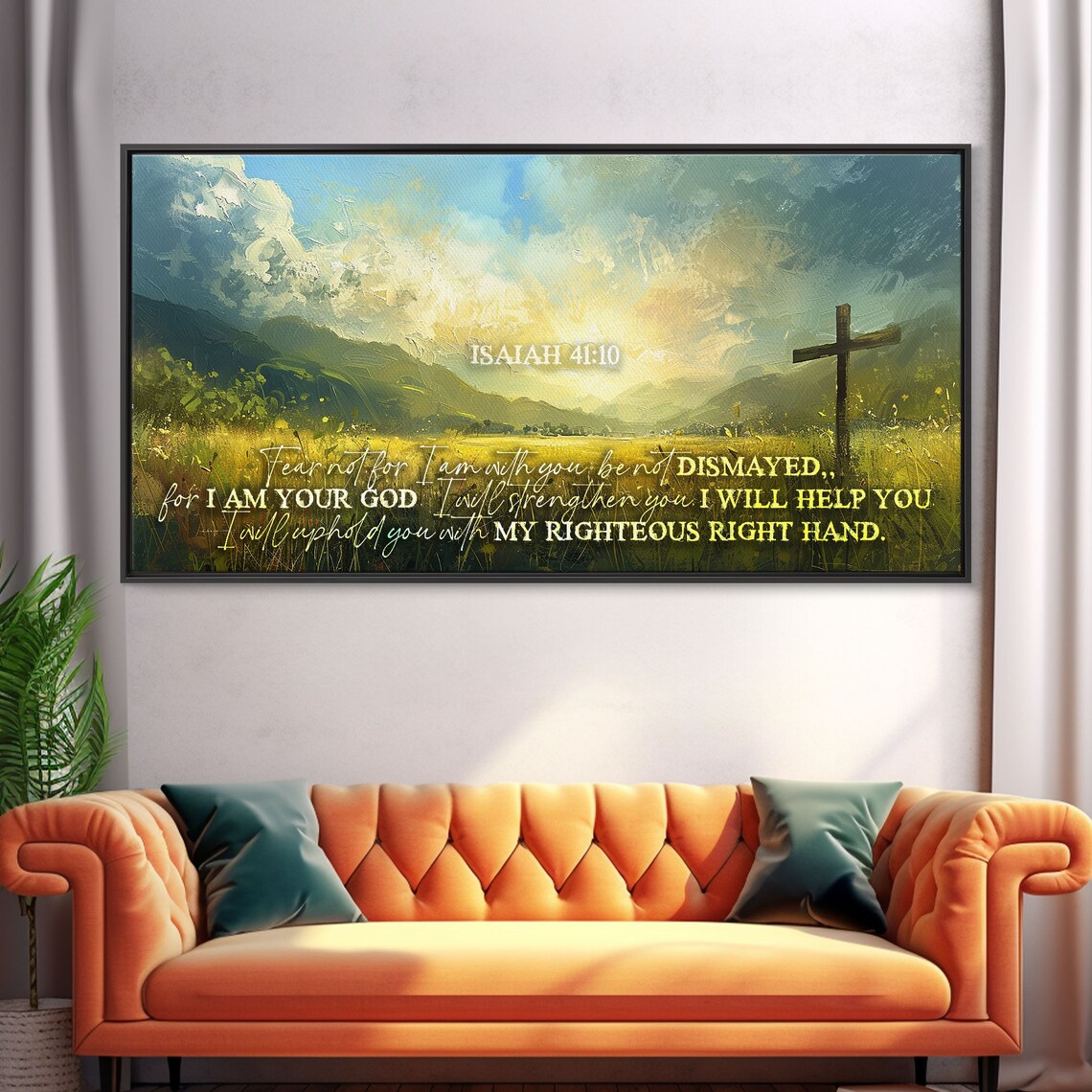 Isaiah 41:10 Fear Not Scripture Wall Art Print - Image 4