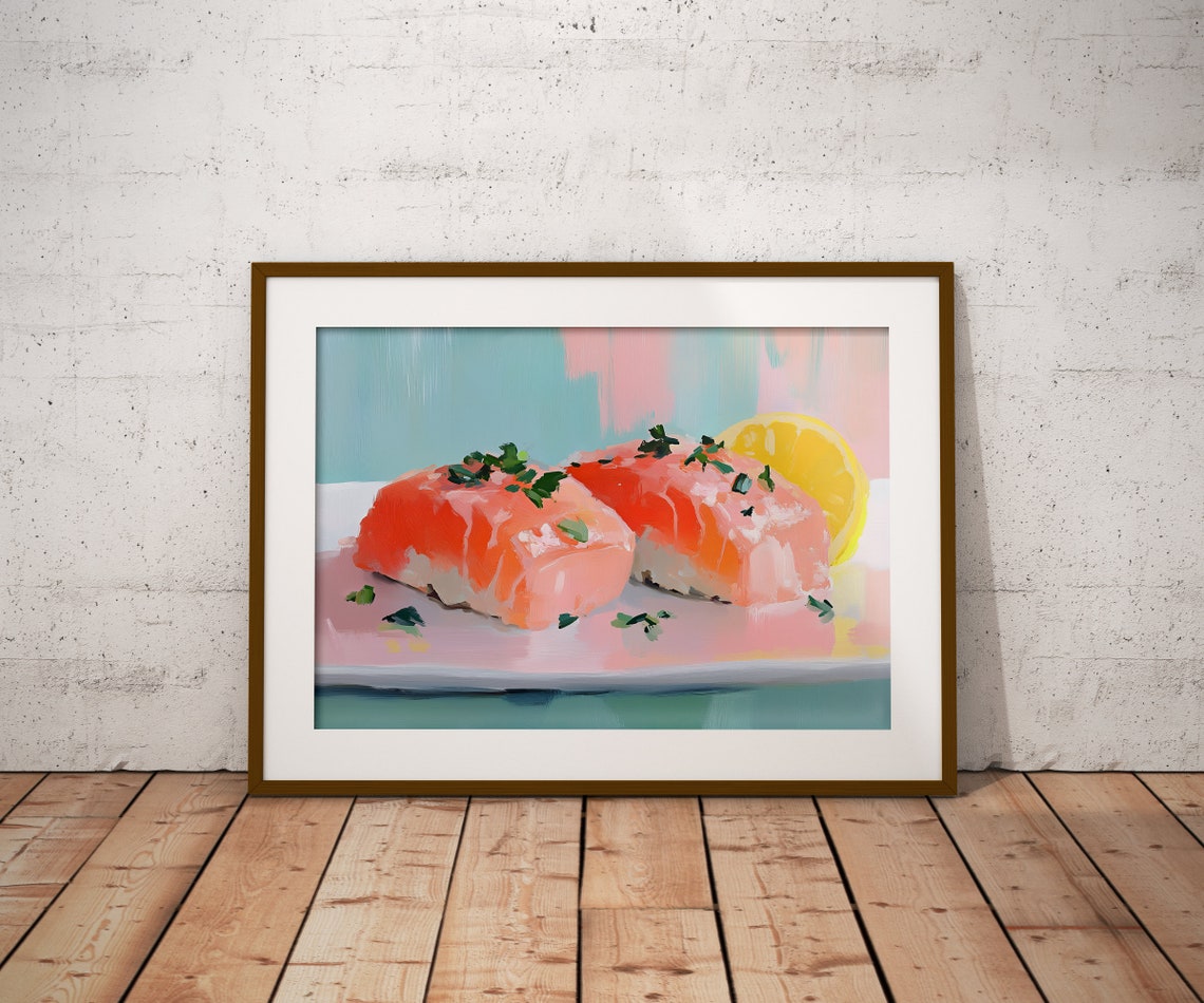 Sushi Delight Pastel Sushi Painting Sushi Art Japanese Food Sushi Wall Art Sushi Lover Sushi Watercolor Asian Food Japanese Cuisine - Image 4