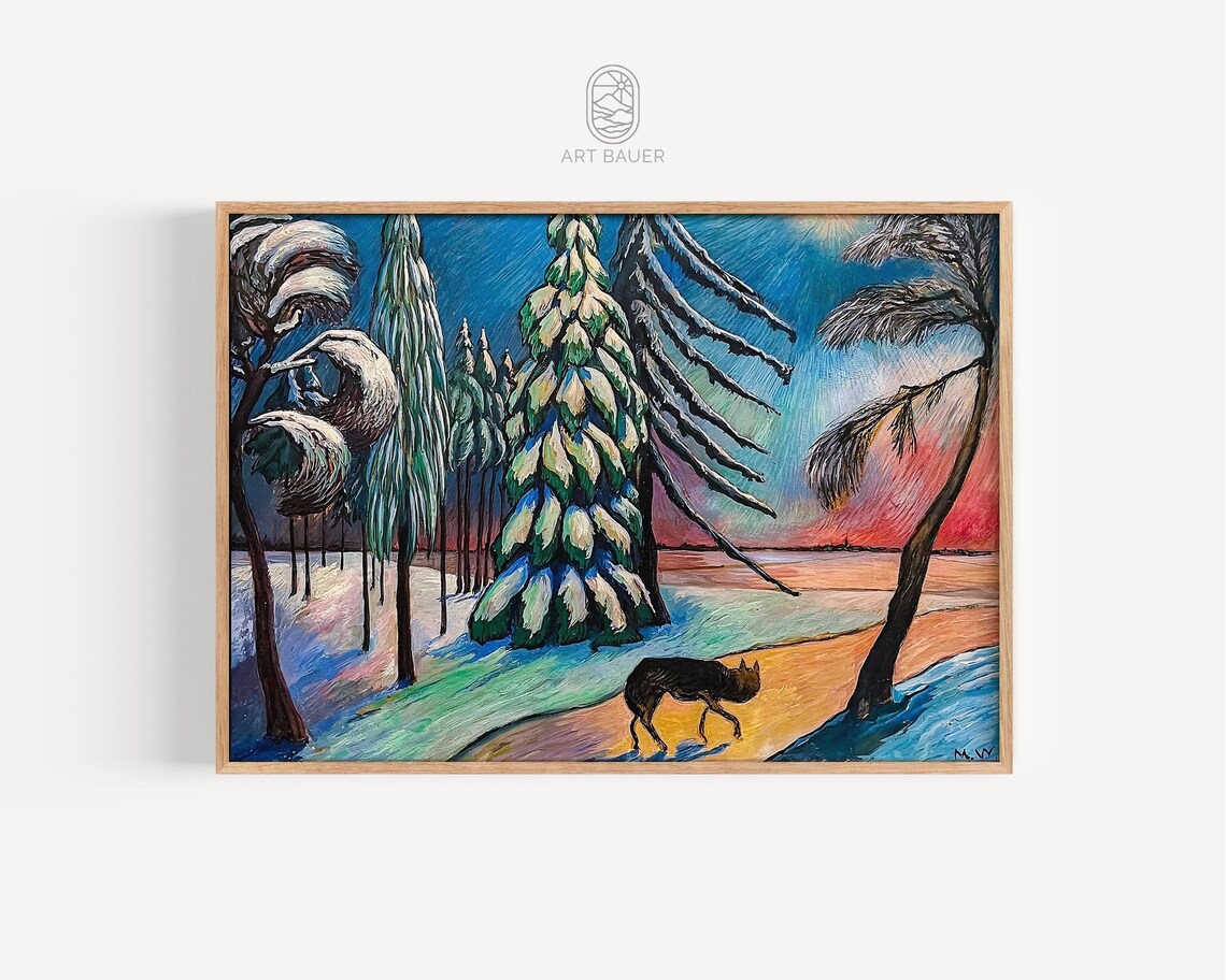 Night Prowler, Marianne Von Werefkin Wolf Art Print