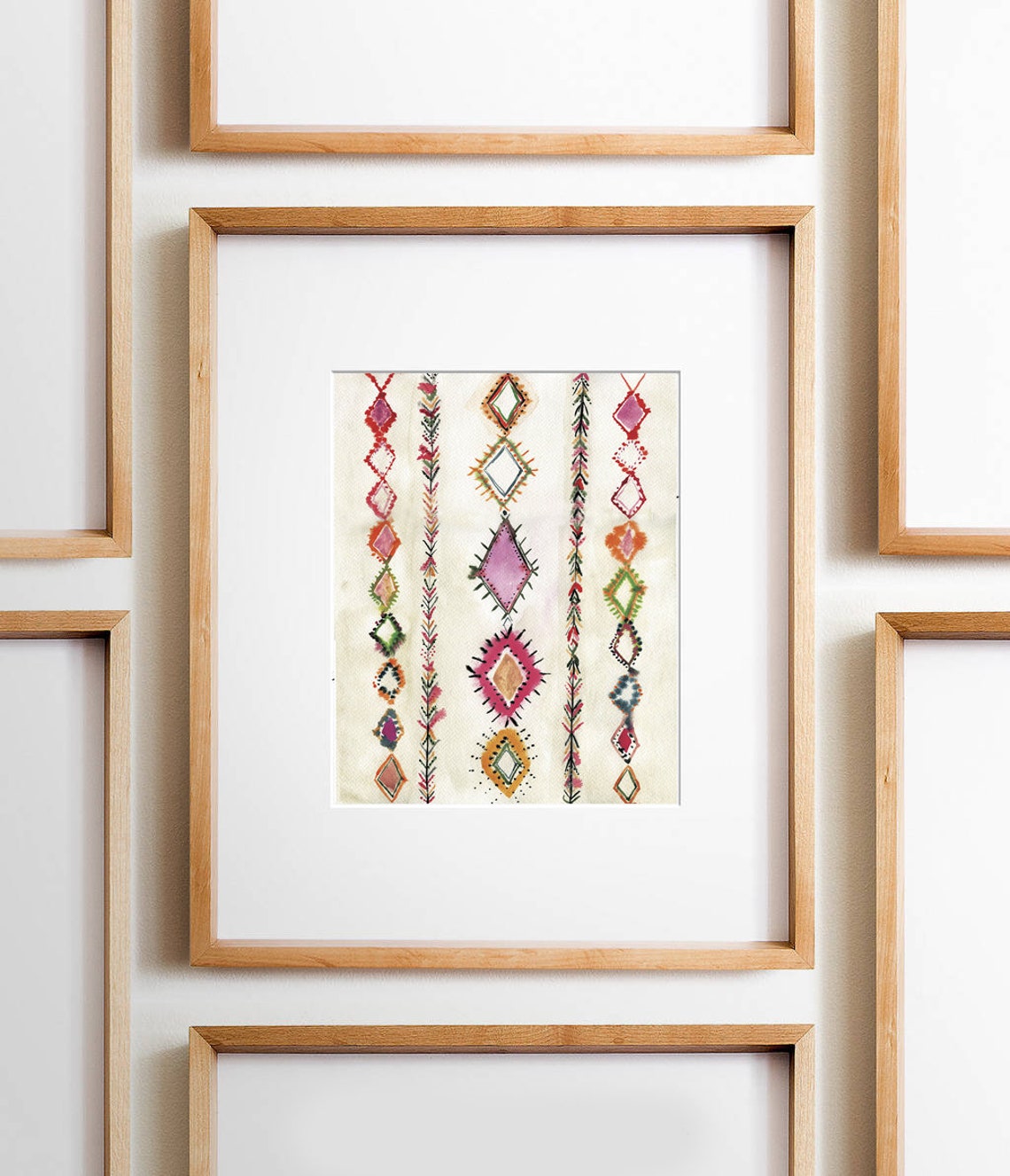 Moroccan Decor Boho Wall Decor Moroccan Rug Print Abstract Prints Abstract Art Eclectic Art Print Boho Prints Moroccan Art - Image 2
