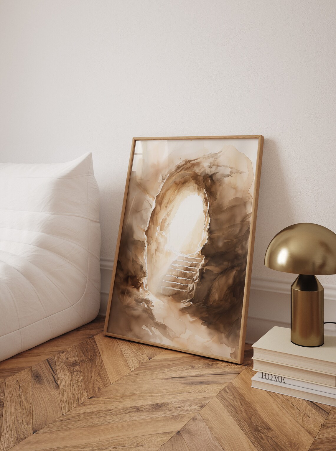 He Is Risen Watercolor Christian Art Print - Image 2