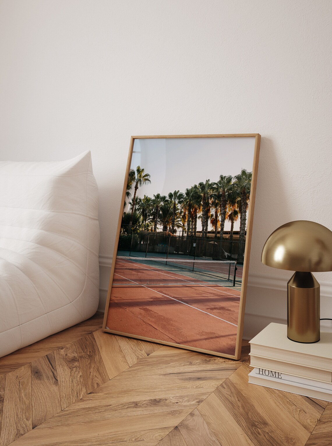 Tennis Court Poster, Boho Nordic Room Decor - Image 2