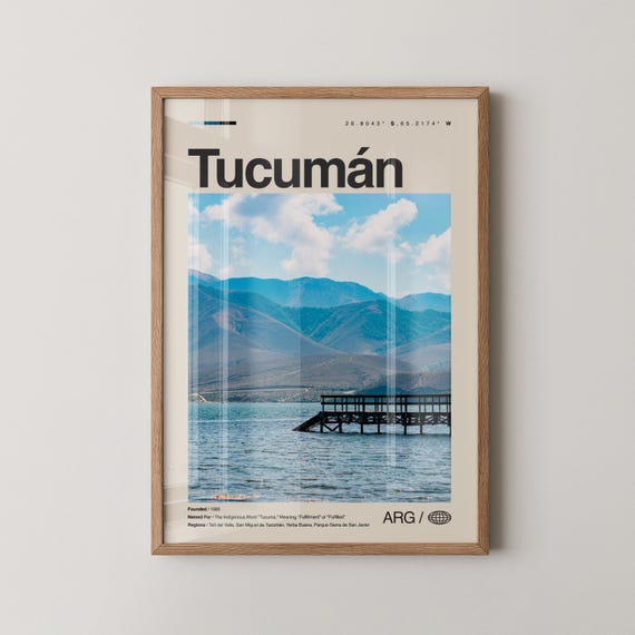 Tucumn Print Wall Art Poster Argentina Landscape Photography Northwest Decor