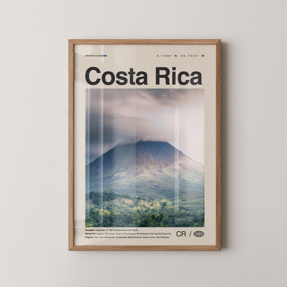 Costa Rica Print No 2 Wall Art Poster Photo Decor San Jos