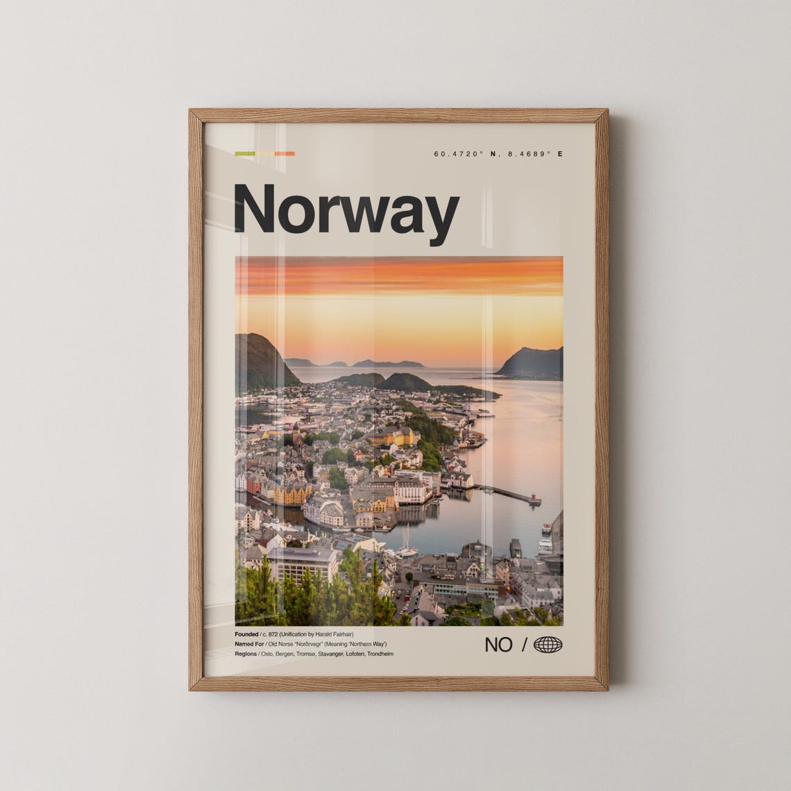 Norway Photo Decor Europe Poster Print