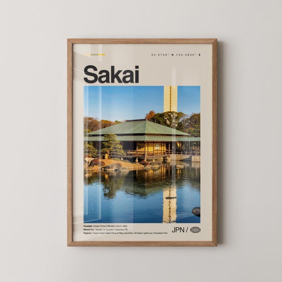 Sakai Print Wall Art Poster Photo Japan Osaka Prefecture Daisen Kofun Tea Culture Port City