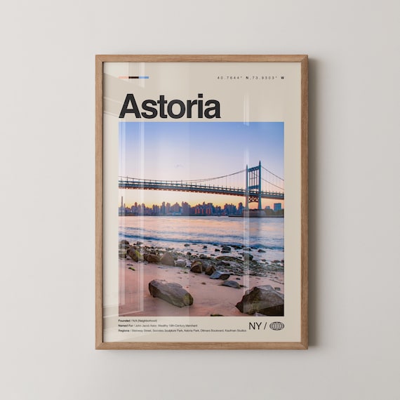 Astoria Print New York Wall Art Poster Photo Park Bohemian Hall And Beer Garden Museum Of The Moving