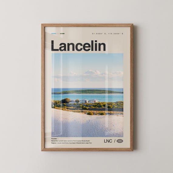 Lancelin Print Wall Art Poster Photo Dcor Western Australia