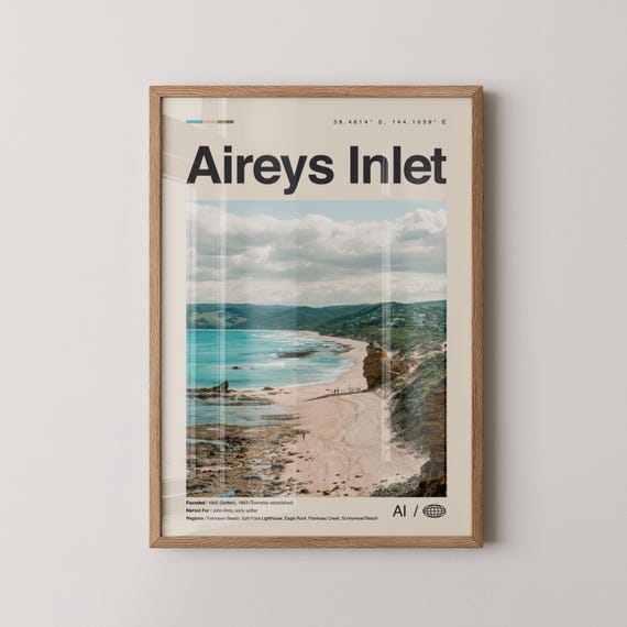Aireys Inlet Print Wall Art Poster Photo Decor Victoria Australia