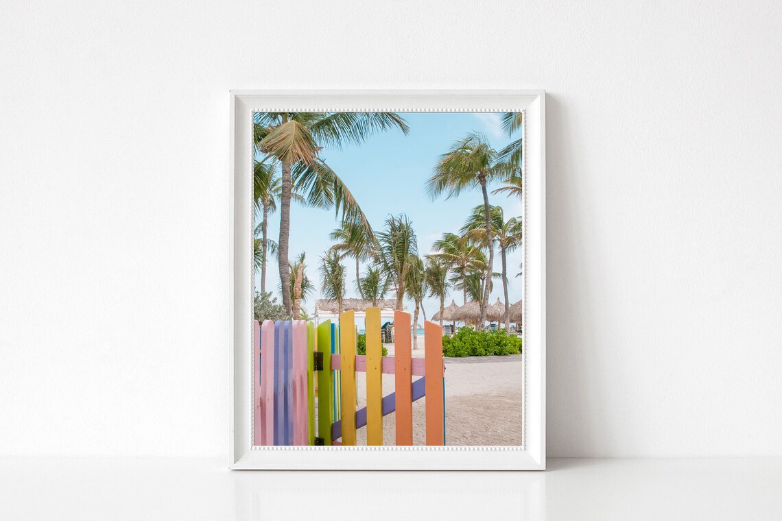Aruba Beach Travel Poster, Coastal Wall Art Print - Image 3