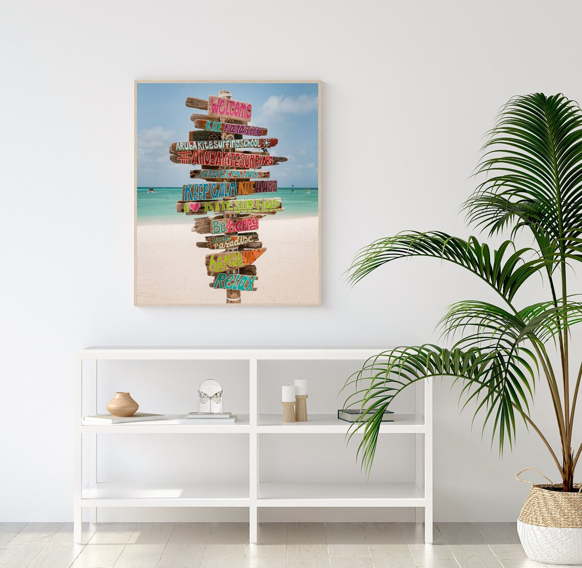 Beach Sign Kitesurfing Coastal Wall Art Poster - Image 2