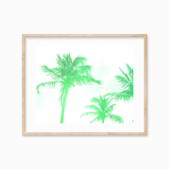 Palm Trees Print Tropical Wall Art Boho Beach Decor Travel Wall Art Large Poster