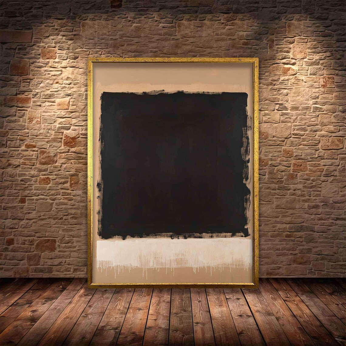 Mark Rothko Abstract Painting Orange Black Wall Art Home Decoration - Image 4