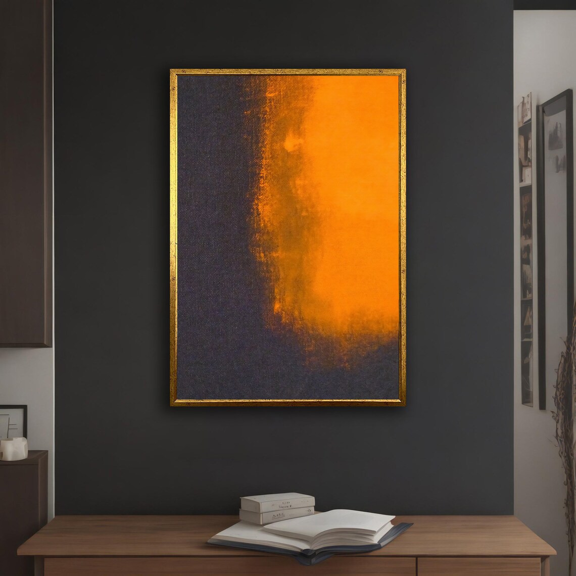 Mark Rothko Black And Orange Colorful Mix Rothko Art Mark Rothko With Different Frame Options For Your Home And Office - Image 5