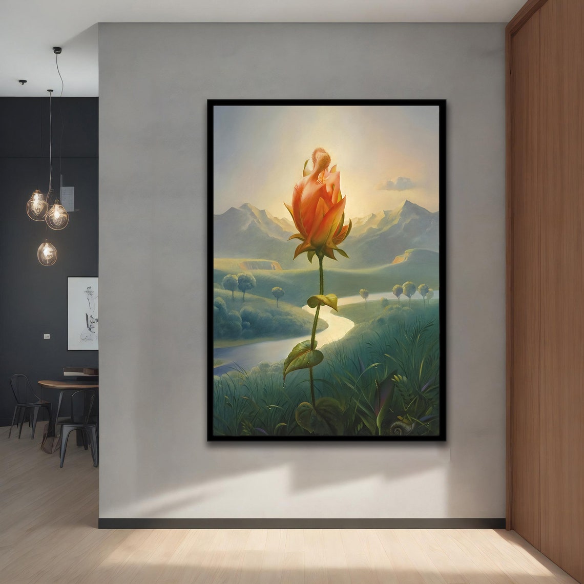 Secret Scented Flower Wall Decor Vladimir Kush Art Vladimir Kush Reproduction Painting Vladimir Kush Painting Vladimir Kush Art
