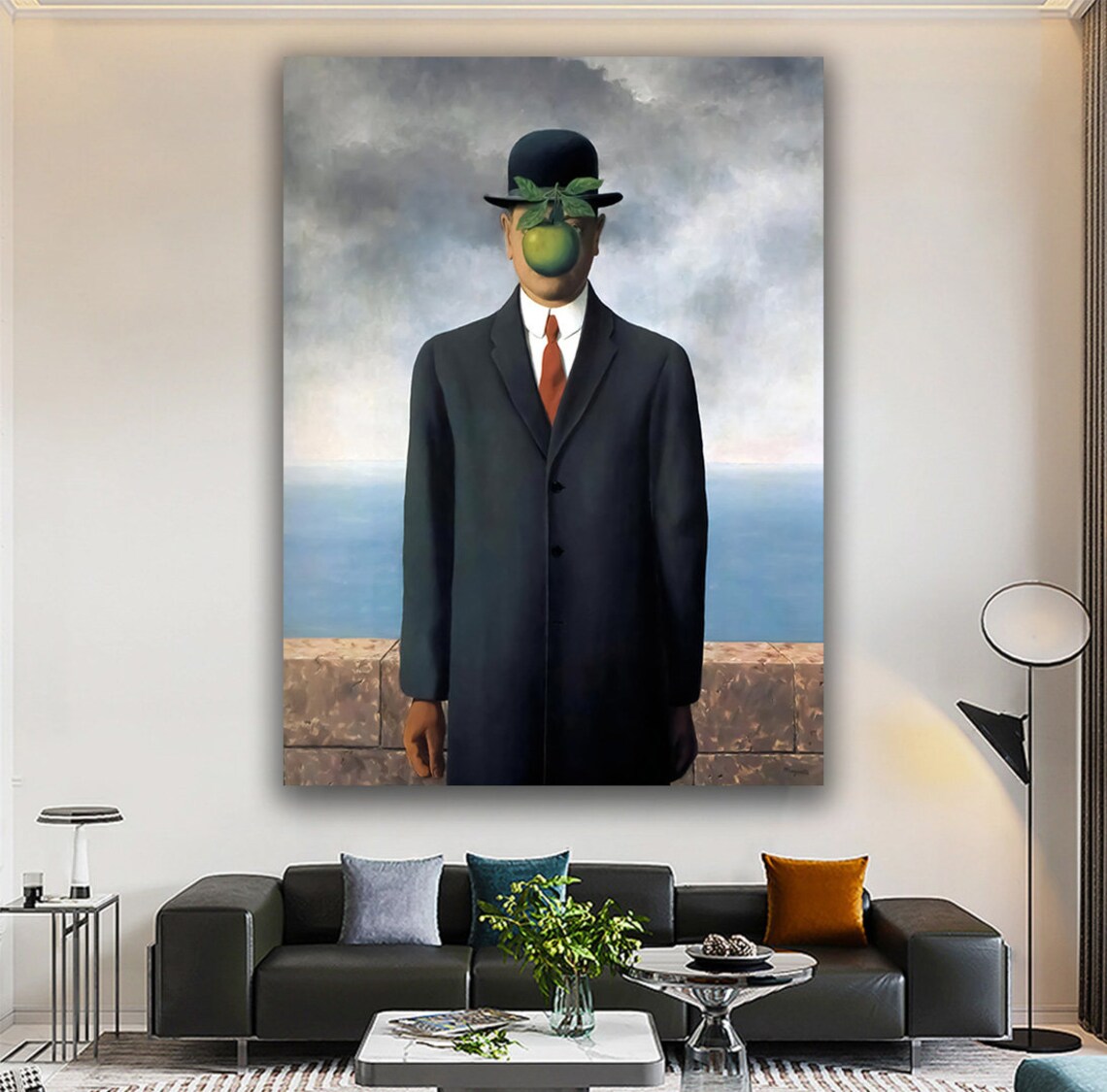 René Magritte Son Of Man Surrealist Art Print - Image 4