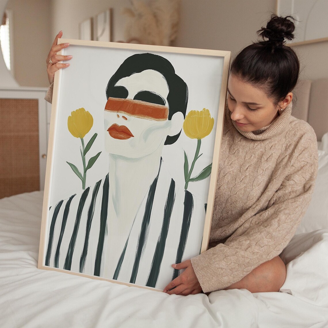 Abstract Men Print, Minimalist Contemporary Portrait - Image 5