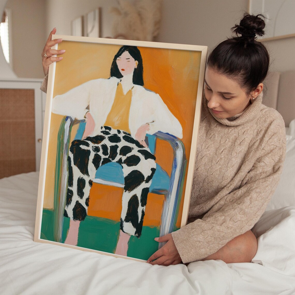 Abstract Portrait, Modern Minimalist Wall Art - Image 2