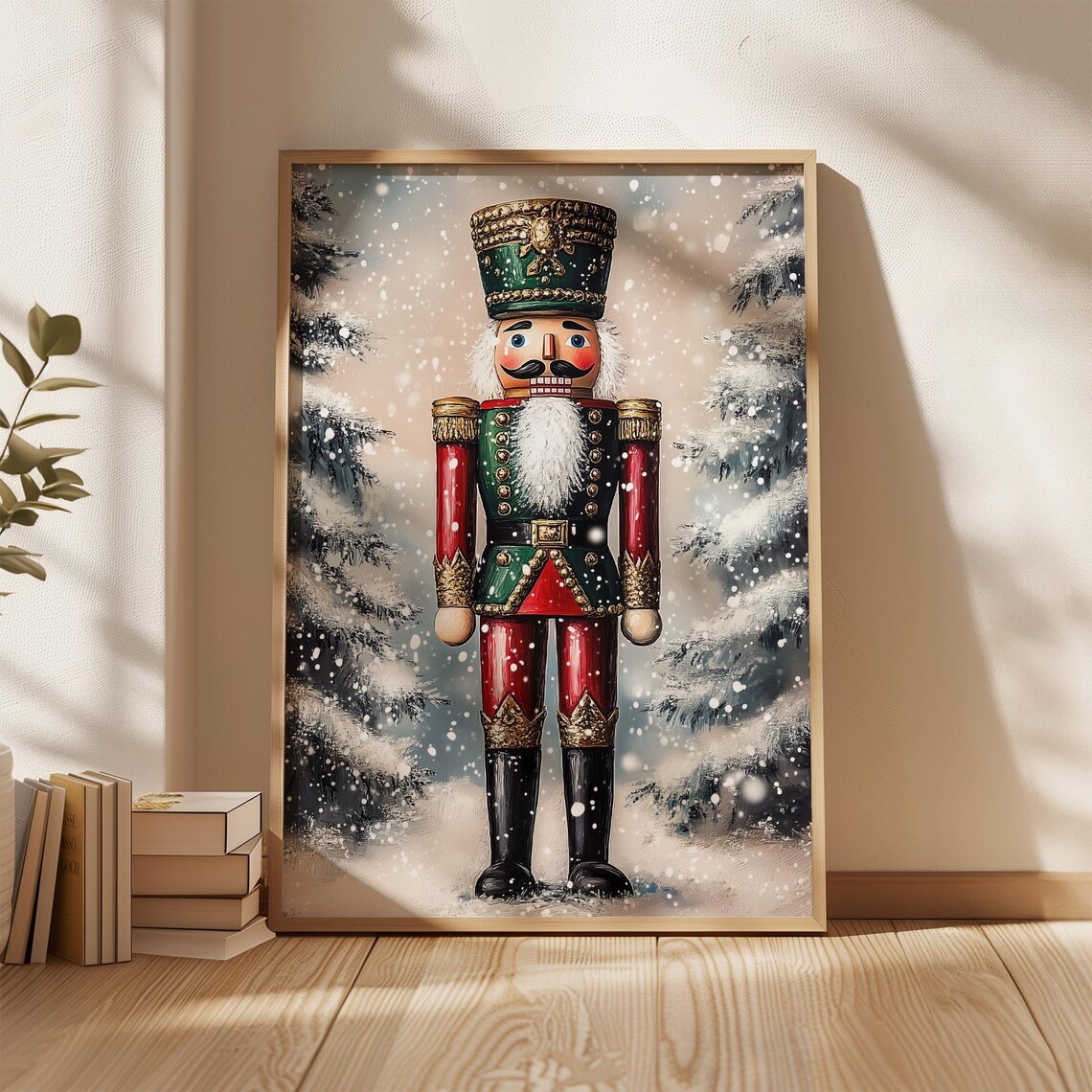 Classic Nutcracker Christmas Holiday Traditional Art Print - Image 3
