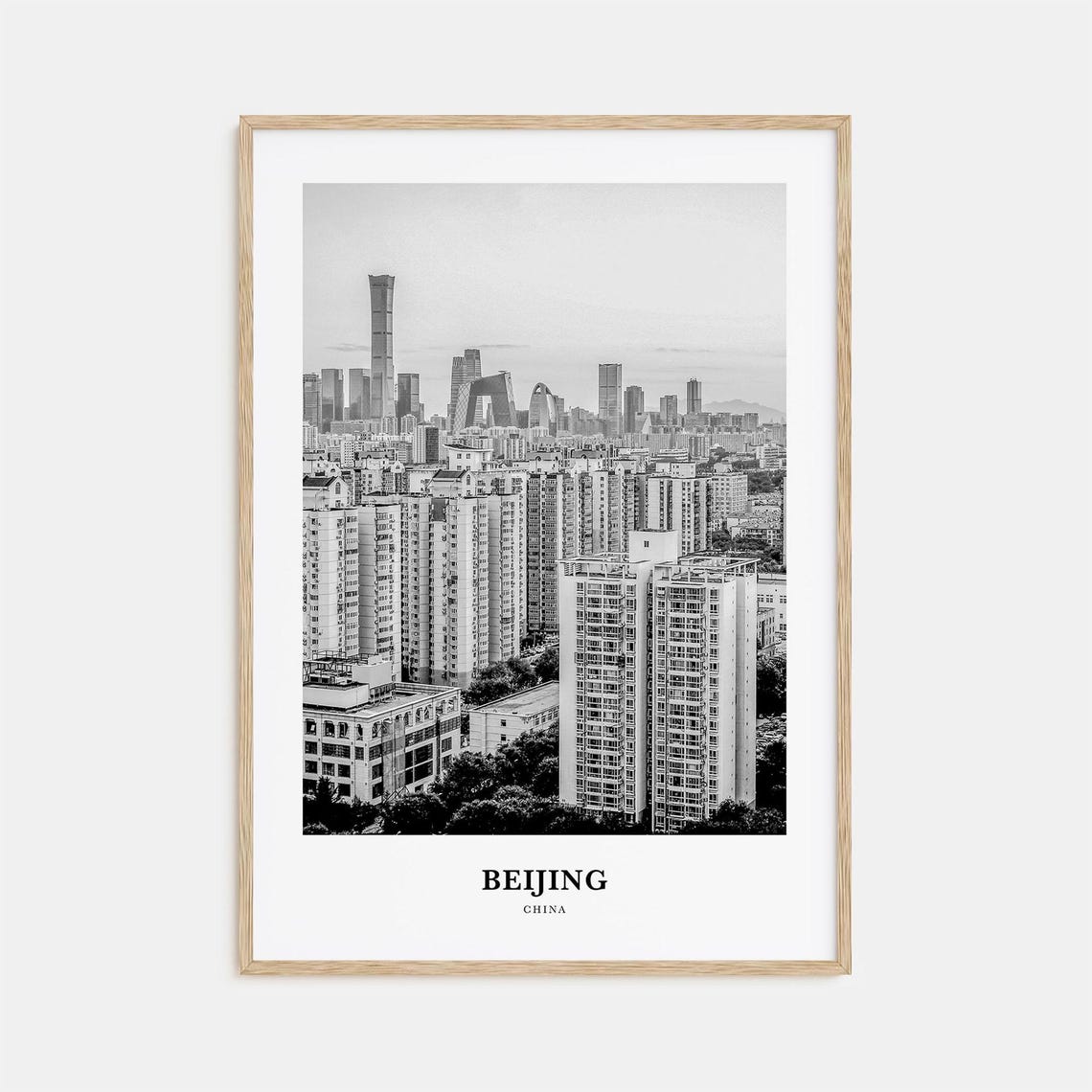 Beijing Modern Skyline With The CCTV Headquarters Tower Poster