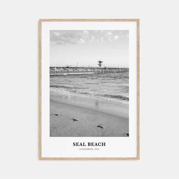 Seal Beach Wall Art No 1 Seal Beach Wall Decor Seal Beach Poster Seal Beach Home Decor Seal Beach Travel Gift Seal Beach Travel Print