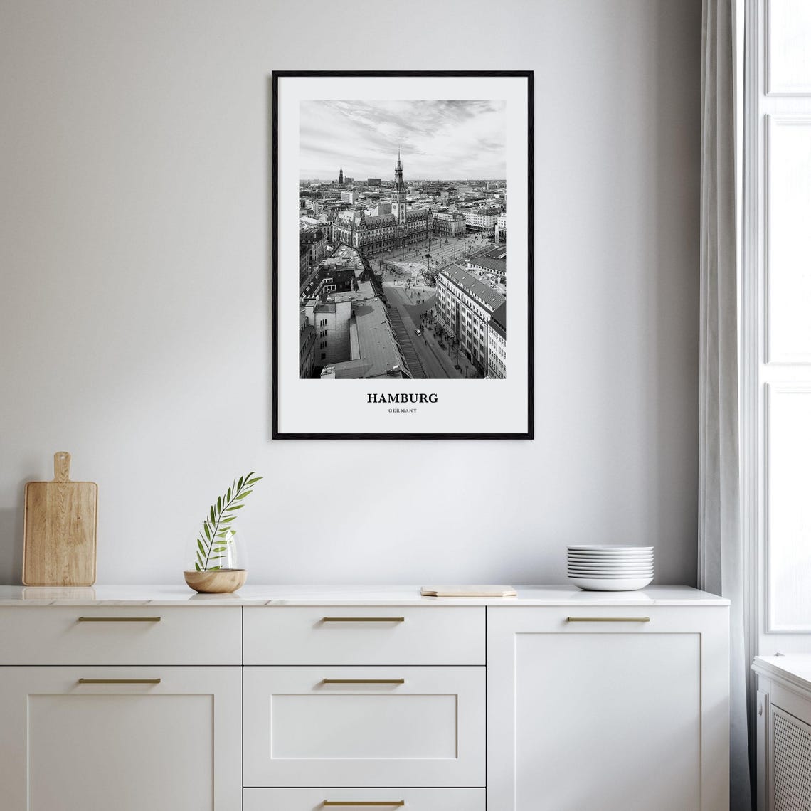 Hamburg Wall Art No 1 Hamburg Wall Decor Hamburg Poster Hamburg Home Decor Hamburg Travel Gift Hamburg Travel Print - Image 2