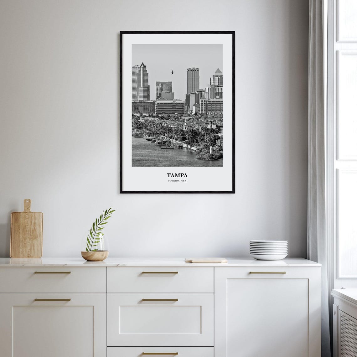 Tampa Wall Art No 4 Tampa Wall Decor Tampa Poster Tampa Home Decor Tampa Travel Gift Tampa Travel Print - Image 2