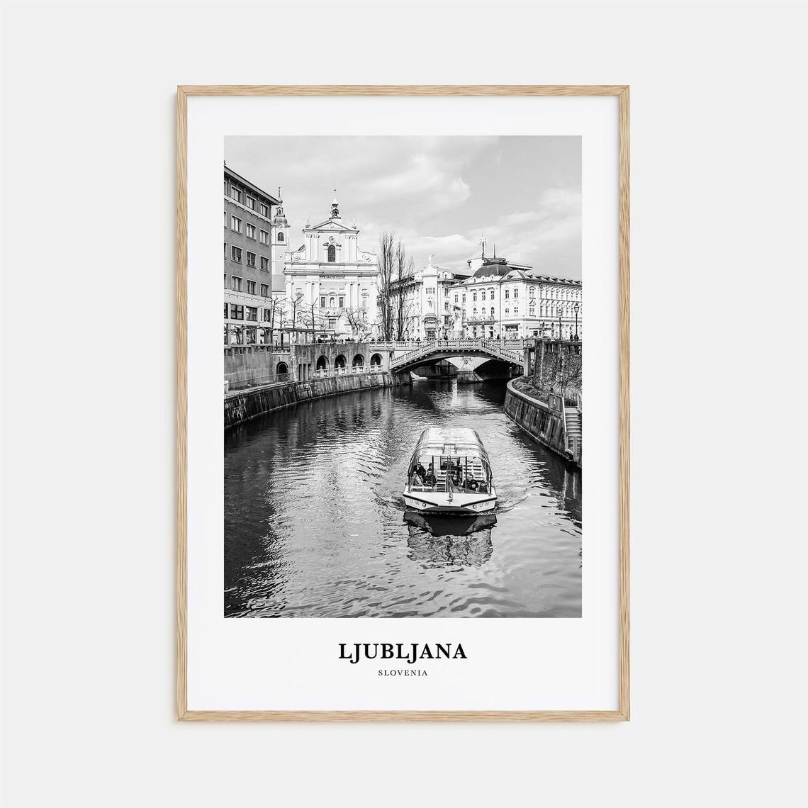 Ljubljana Wall Art Ljubljana Wall Decor Ljubljana Poster Ljubljana Home Decor Ljubljana Travel Gift Ljubljana Travel Print