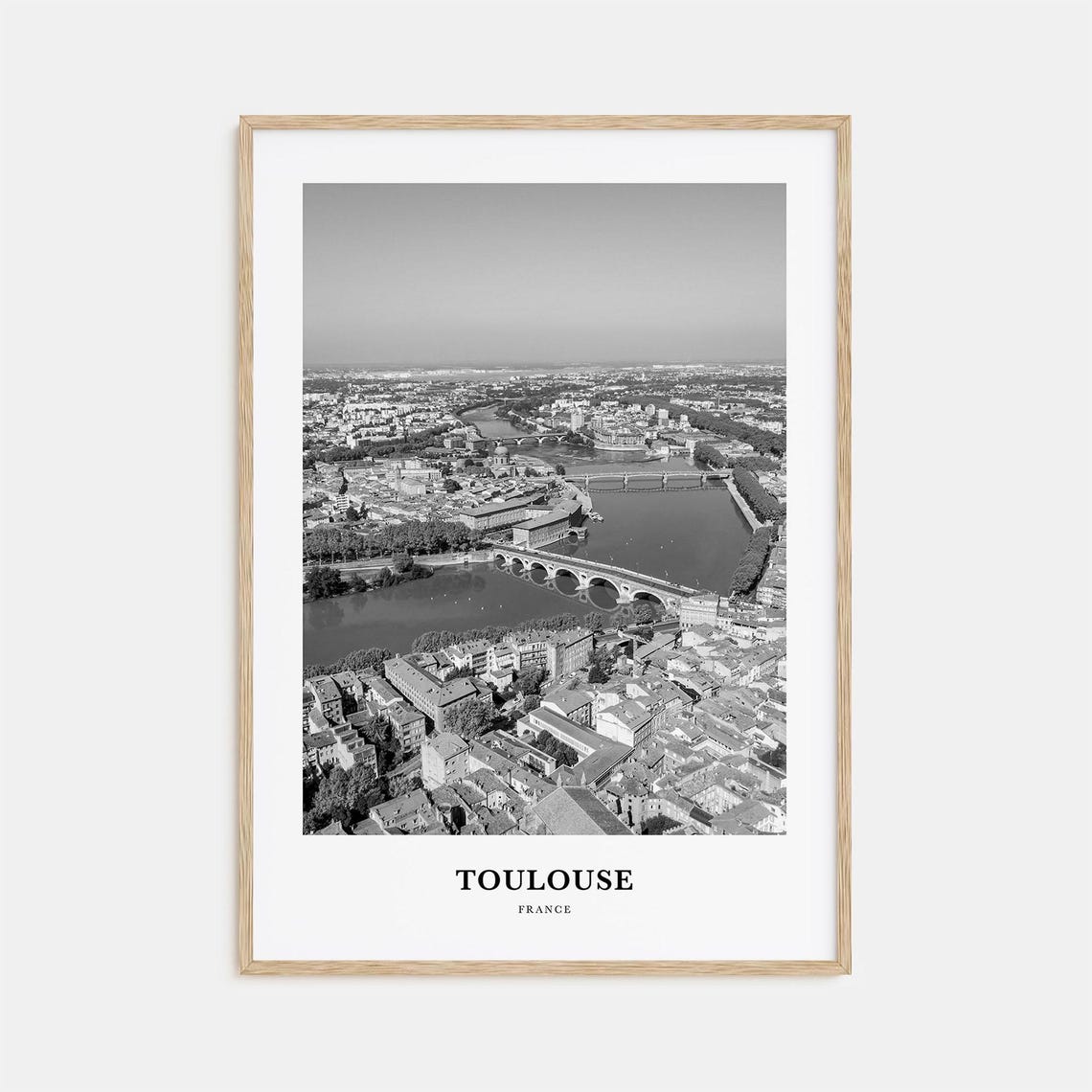 Toulouse Wall Art Toulouse Wall Decor Toulouse Poster Toulouse Home Decor Toulouse Travel Gift Toulouse Travel Print