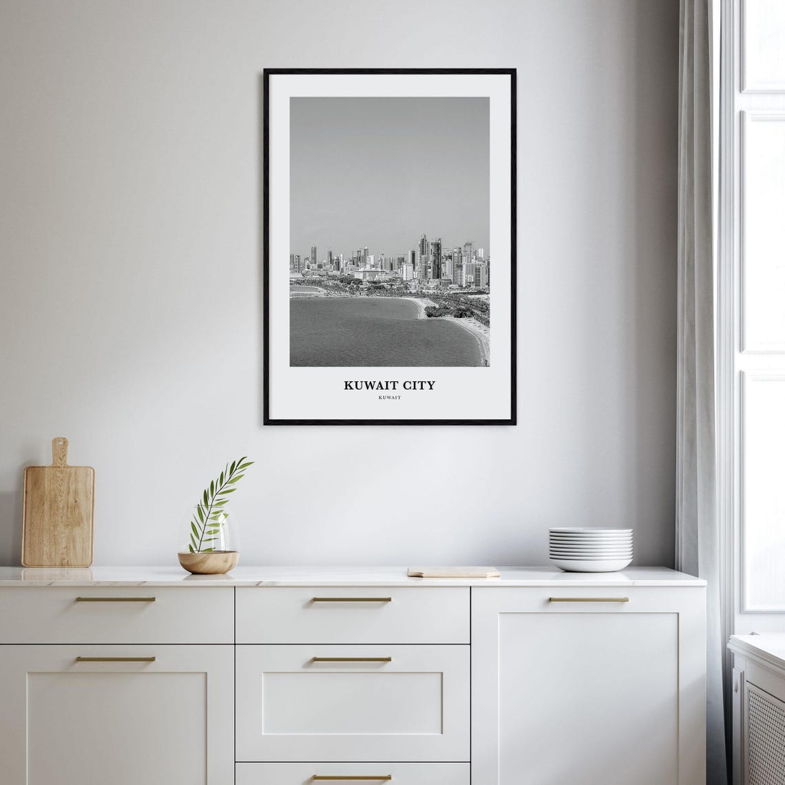 Kuwait City Wall Art Kuwait City Wall Decor Kuwait City Poster Kuwait City Home Decor Kuwait City Travel Gift Kuwait City Travel Print - Image 2