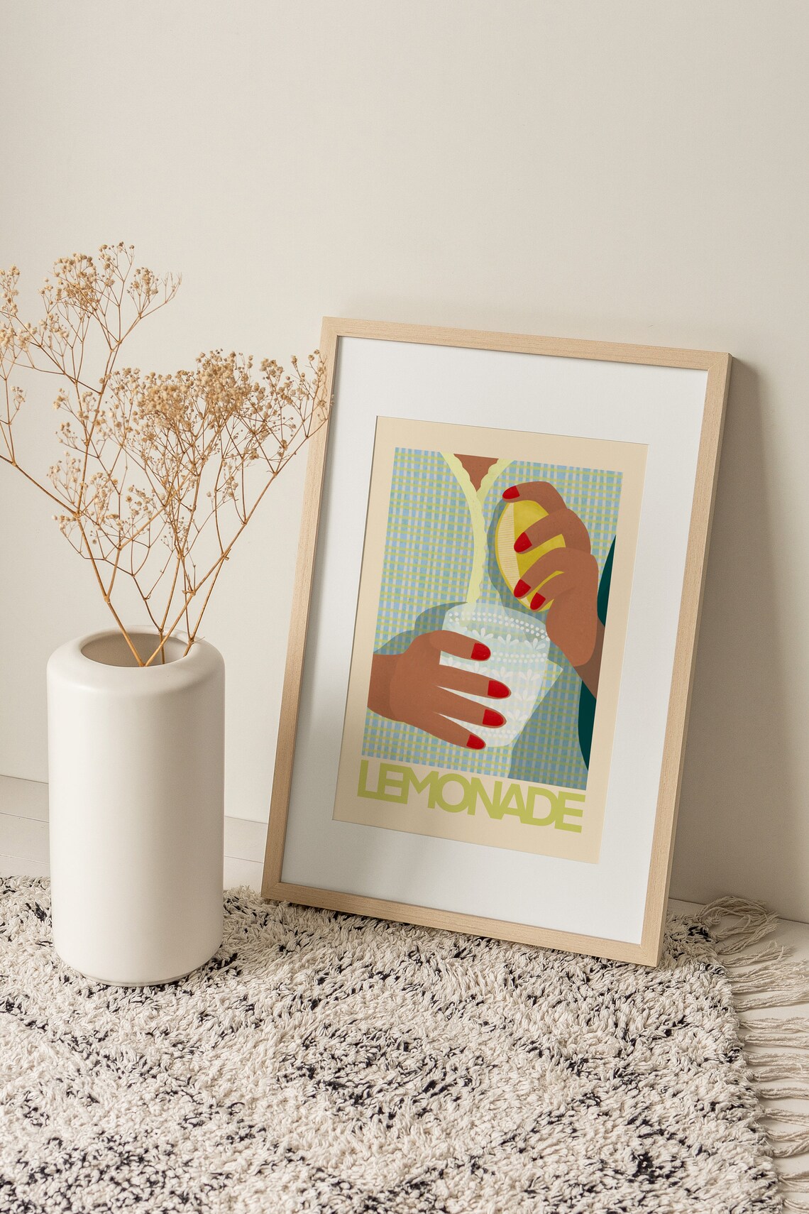 Lemonade Botanical Kitchen Art Print, Modern Poster - Image 3