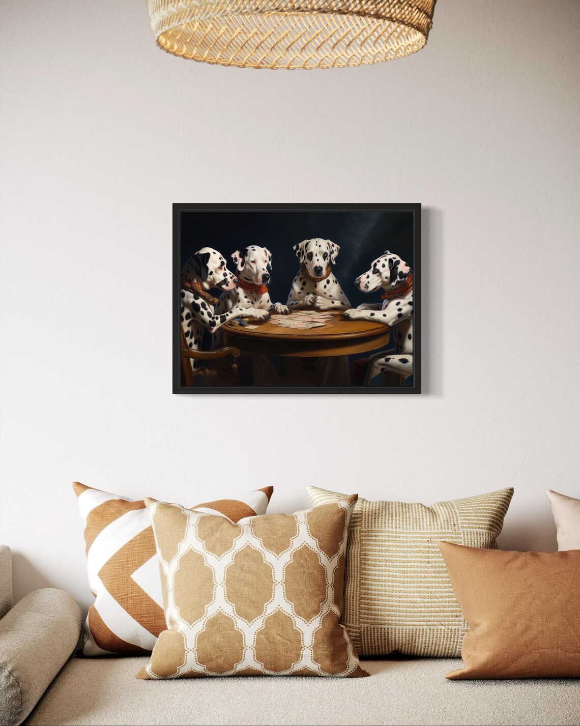 Dalmatian Playing Cards Poster, Dog Lover Humor - Image 2