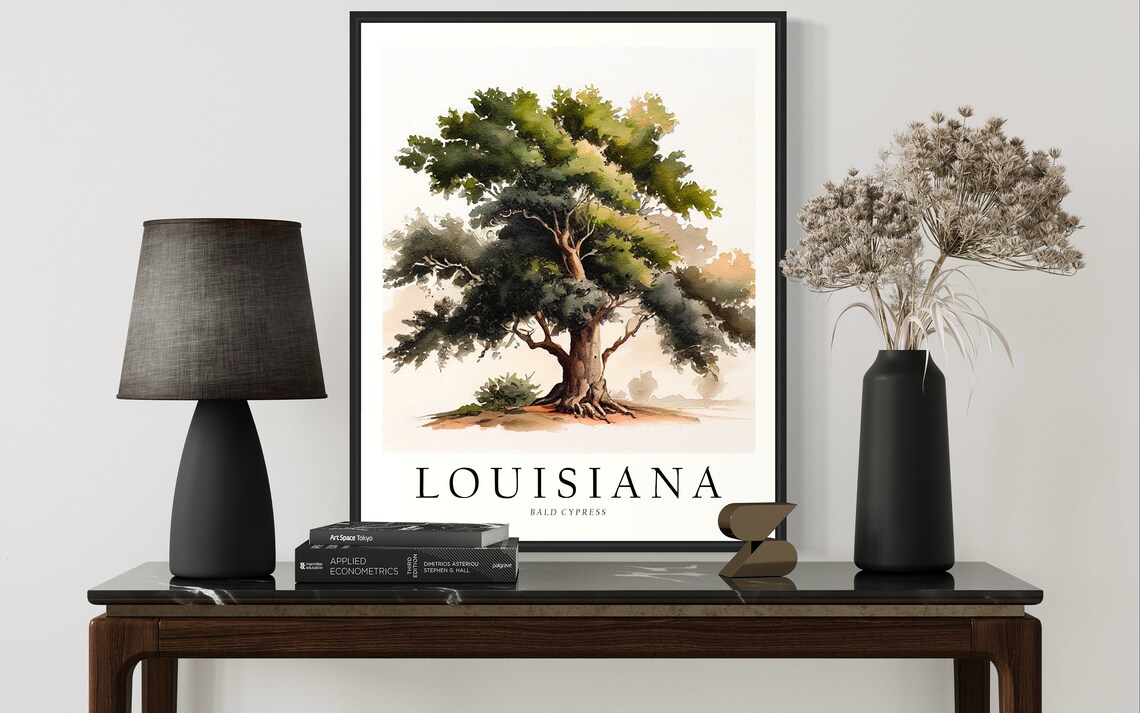 Louisiana State Tree Bald Cypress Wall Art Print - Image 2
