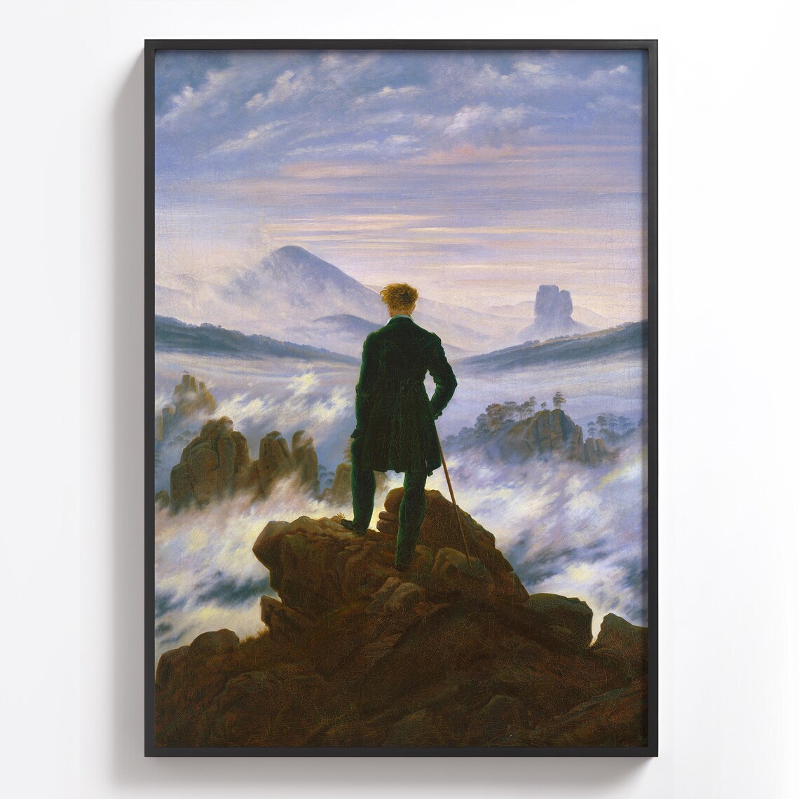 Wanderer Above The Sea Of Fog Caspar David Friedrich Scene Poster