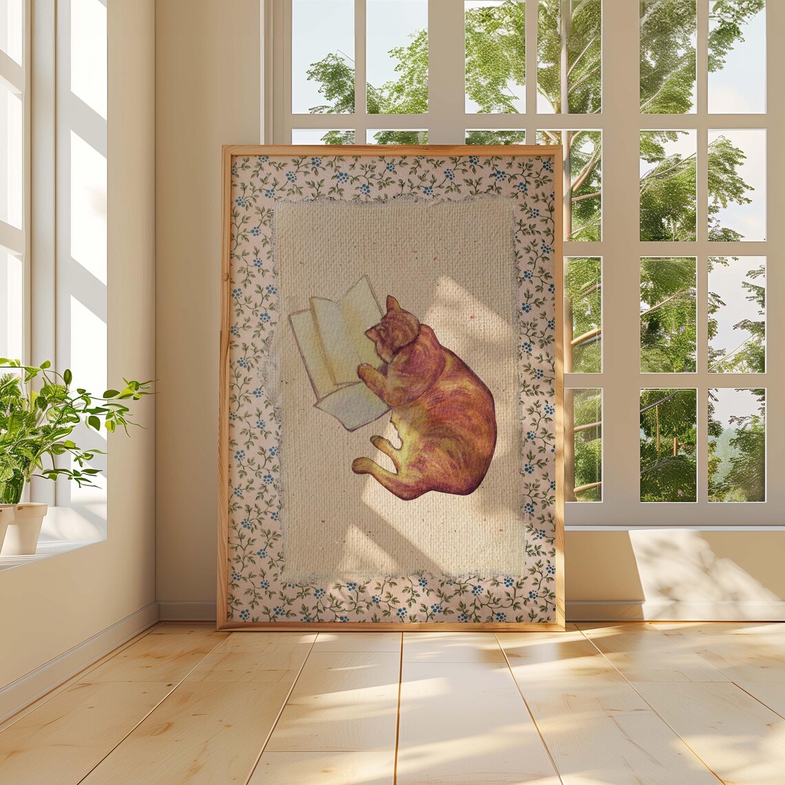 Vintage Book Art, Book Lover Gift for Readers - Image 2